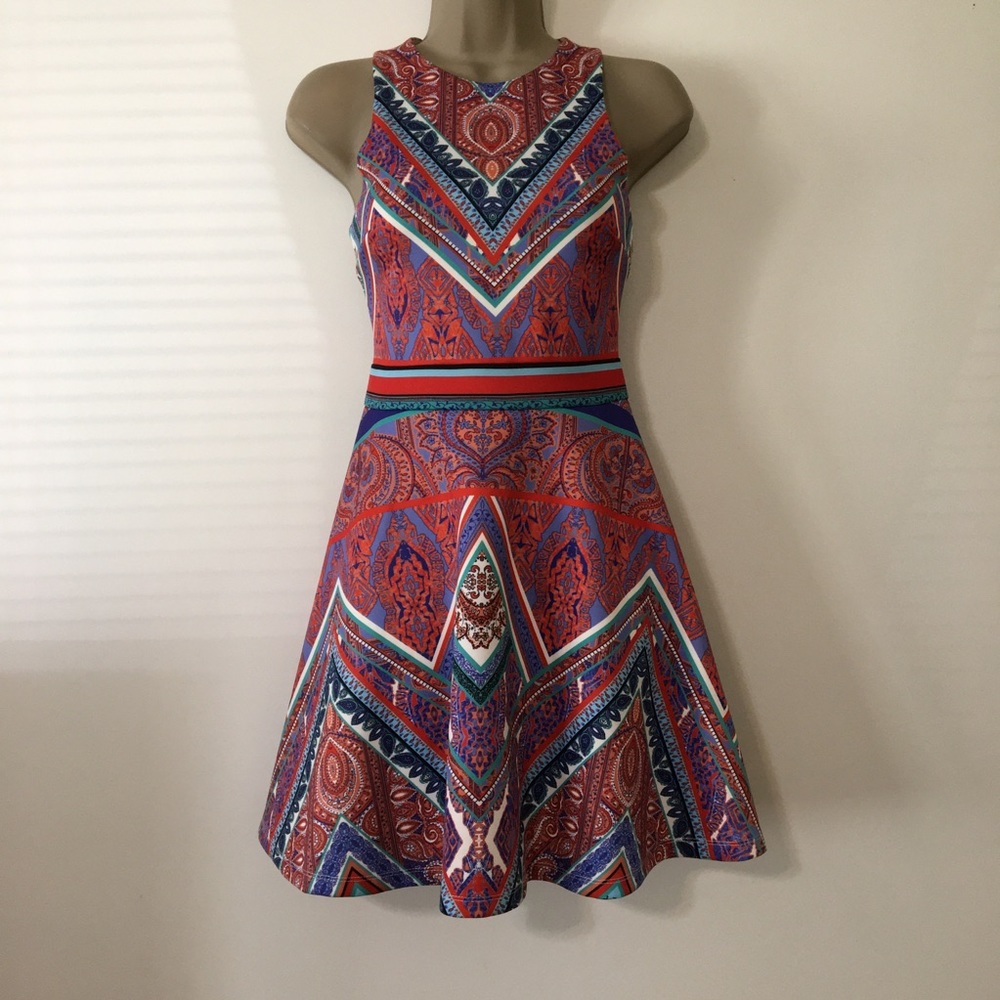 Gianni Bini Tova dress sunset print. size Small